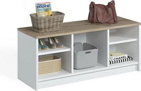 London Sapphire Oak and White cipősszekrény