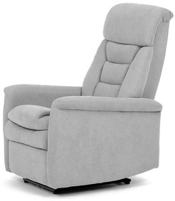 Relax fotel beépített elektromos vezérléssel, szürke szövetkárpittal. TV-925 SIL2
