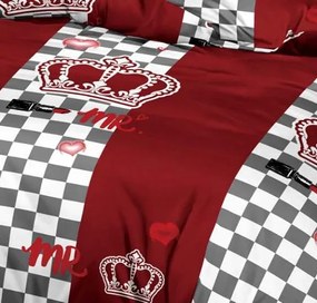 Ágynemű CROWN BURGUNDY 7 részes 140X200 cm