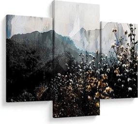 Kép - Vadvirágok illusztrációja (90x60 cm)