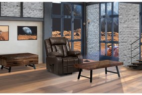 Tömör fenyőfa dohányzóasztal, 120 x 60 x 48 cm