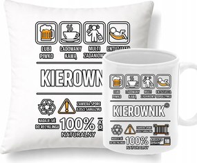 Párna Bögre Szett Ajándék Menedzsernek Születésnapra Karácsonyra