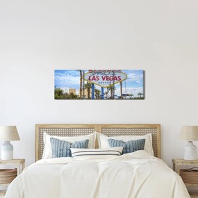 Kép - Las Vegas (órával) (90x30 cm)
