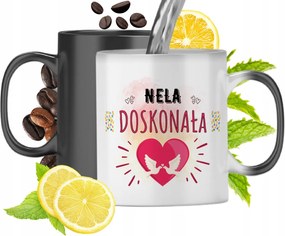 Mágikus Bögre Nelinek Fekete Matt Nyomtatott Fotóval 330ml