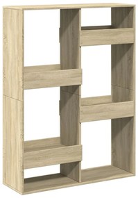sonoma tölgy színű szerelt fa térelválasztó 100 x 33 x 135 cm