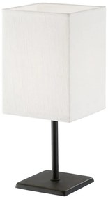 Fekete-fehér asztali lámpa textil búrával (magasság 30 cm) Lela – Fischer & Honsel