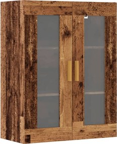 vidaXL antik fa színű függő faliszekrény 69,5 x 34 x 90 cm