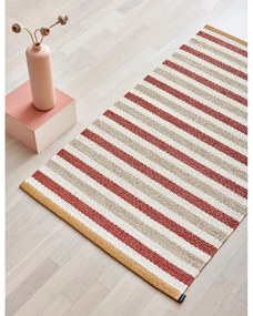 Téglavörös-krémszínű kültéri-beltéri szőnyeg 70x120 cm Teo Brick – Pappelina