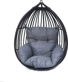 Bogota függőszék, fekete, szerkezet nélkül