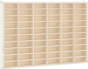 vidaXL fa gyűjtői vitrin 60 rekesszel 60x4,5x40,5 cm