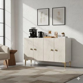 Simple 120 - White, Travertine