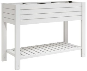 fehér polipropilén magaságyás 110x45x79 cm