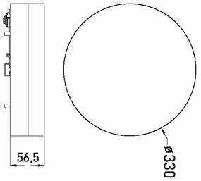 LED Fürdőszobai mennyezeti lámpa LED/30W/230V 3000/4000/6000K átm. 33 cm IP44