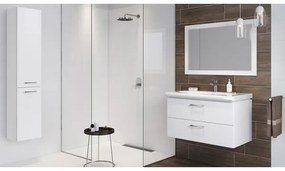 Cersanit S801-142-DSM -Függesztett fürdőszobai szekrény mosdóval LARA CITY 60 fehér