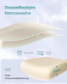 Irodai szék, ergonomikus forgó szék, légáteresztő, homokbézs