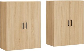 vidaXL 2 db sonoma tölgy fali szekrény 69,5 x 34 x 90 cm