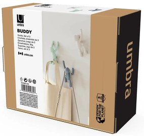 Fali műanyag akasztó szett 3 db-os Buddy – Umbra