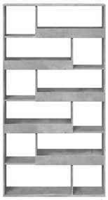 betonszürke szerelt fa térelválasztó 100 x 33 x 187,5 cm