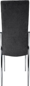 Szék, sötétszürke szövet/fém, ADORA 2 NEW