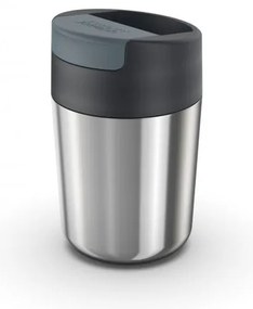 Sötétkék-fényes ezüstszínű utazóbögre 340 ml Sipp – Joseph Joseph