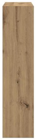 vidaXL Cipőtároló Fekvő Zsúfolt Tölgy 80x21x87,5 cm