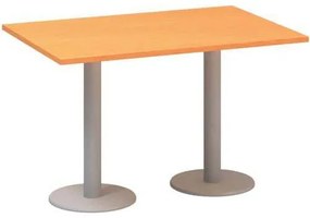 Alfa Office  Alfa 400 konferenciaasztal szürke lábazattal, 120 x 80 x 74,2 cm, bükk Bavaria mintázat%