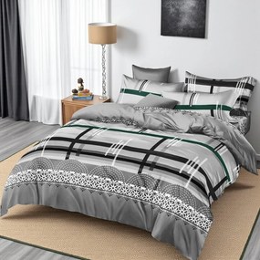 Pamut ágynemű Homa REMIG GREY LINE 7 részes 140X200 cm