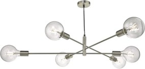 DAR LIGHTING ALA0646 ALANA Modern Függesztett Lámpa Szatén Króm E27 IP20