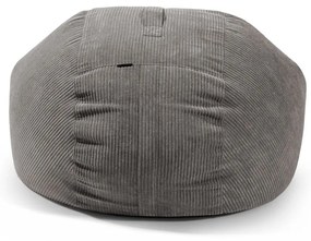 Fekete kordbársony babzsákfotel Roll 135 – SLOWDOWN