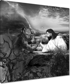 Vászonkép 90x90 A jó és a rossz harca