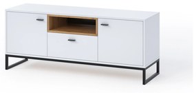 TV asztal  Oliver RTV (fehér + artisan tölgy). 1051815