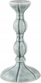 Alumínium Gyertyatartó retro stílus szürke 19cm