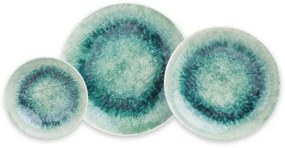 18 db kék/porcelán étkészlet