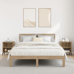 Éjjeli Szekrények 2 db Kézműves tölgy 40x30x50 cm Mérnöki fa