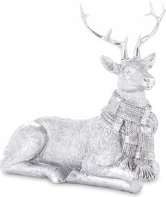 Rénszarvas Szarvas Ezüst Karácsonyi Figura Karácsonyfa Dekoráció Ajándék