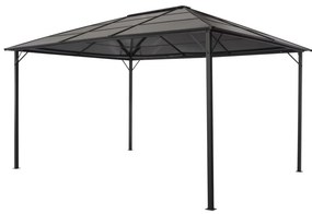 vidaXL fekete pavilon alumínium tetővel 4 x 3 x 2,6 m