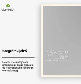 Blumfeldt Infravörös fűtőtest, Smart Mirror, Infravörös sugárzás, 600 W, IP44