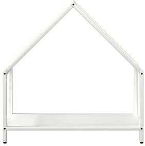 fehér hidegen hengerelt acél tűzifatároló 60x25x60 cm