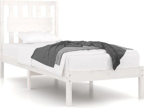 vidaXL fehér tömör fenyőfa ágykeret 90 x 200 cm