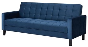 3 személyes ágyazható kanapé, ágyneműtartóval, királykék - SPLENDIDE