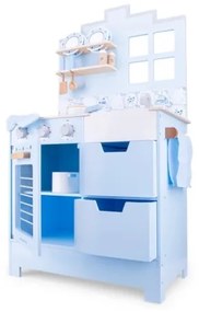 New Classic Toys - Fa konyha kiegészítőkkel kék