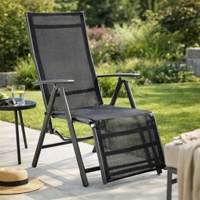 GARTHEN Kerti szék összecsukható RELAX antracit