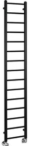 Sapho - DINA fürdőszobai radiátor, 335 W, 30 x 174 cm, matt fekete