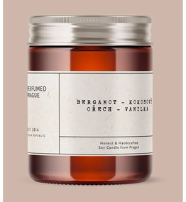 Illatos szójaviasz gyertya égési idő 40 ó #32 Bergamot, Coconut, Vanilla – Perfumed Prague