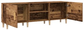 TV Szekrény Régi Fa 150x30x50 cm Műanyag Fa