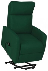 vidaXL sötétzöld szövet felállást segítő fotel