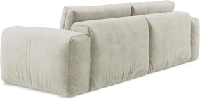 Bézs zsenília kinyitható kanapé 275 cm Kuki – Makamii