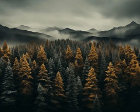 Poszter 50x40cm Ködös reggel