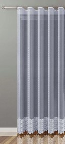 Mg Függöny jacquard 775/1 Fehér 300x160cm Kész Szalaggal M