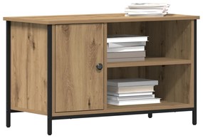 TV szekrény Mesteri tölgy 80x40x50 cm Mérnöki fa és acél